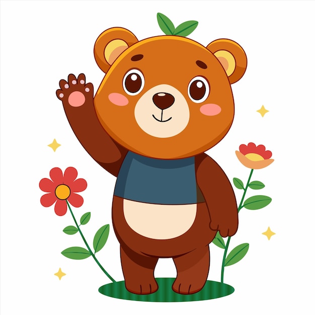 a bear with a shirt that says quot bear quot on it