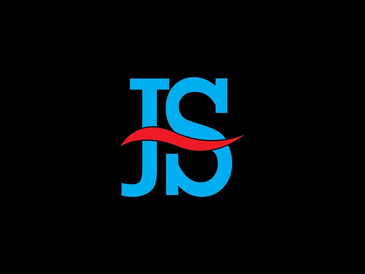Vector a black and blue logo with the letter s on it