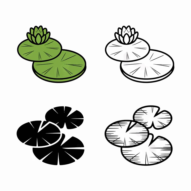 Vector a black and white drawing of a flower and leaves