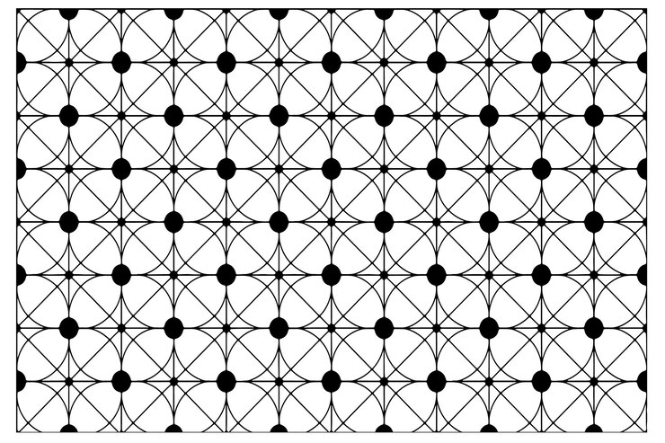 Vector a black and white image of a diamond pattern