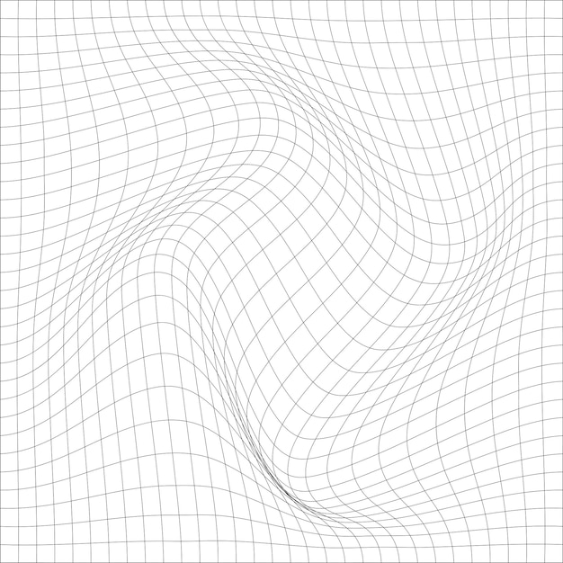 A black and white image of a wave with a grid pattern