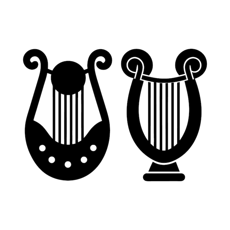 Vector a black and white logo for a pair of scissors