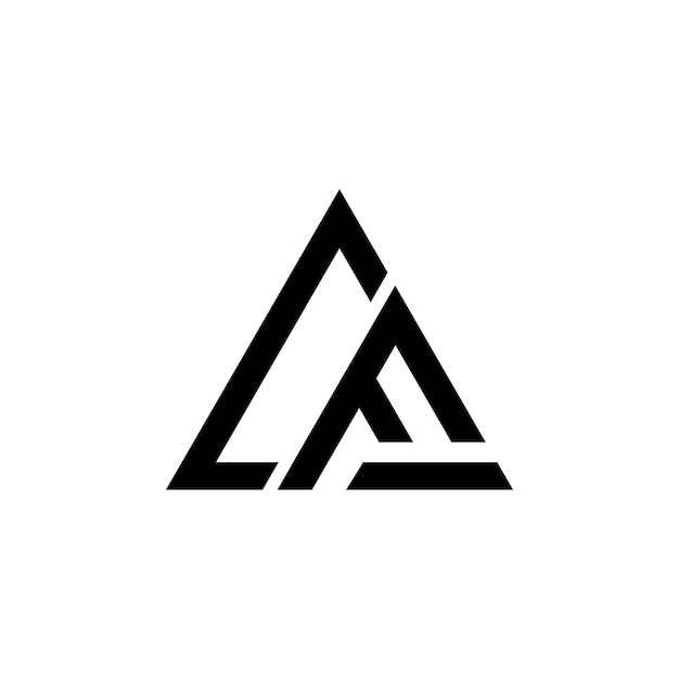 a black and white logo with CF