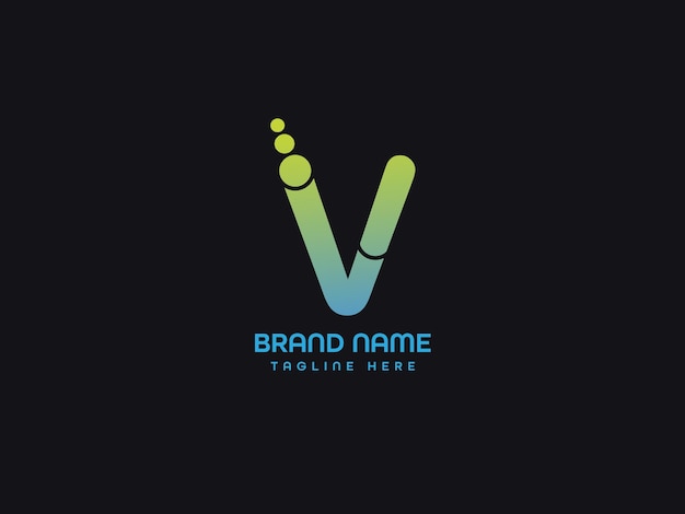 A black background with a logo for a company called' brand name' v