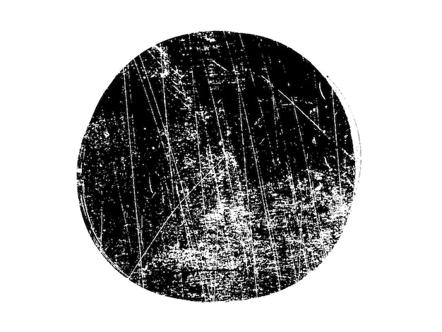 a black circle with white spots and a black circle
