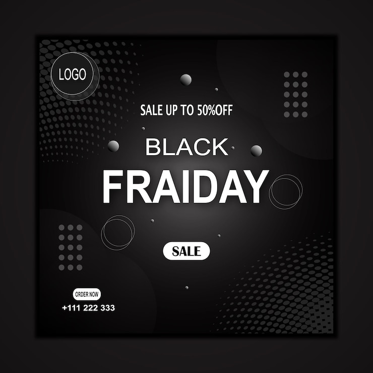 Vector a black sign that says black friday sale on it