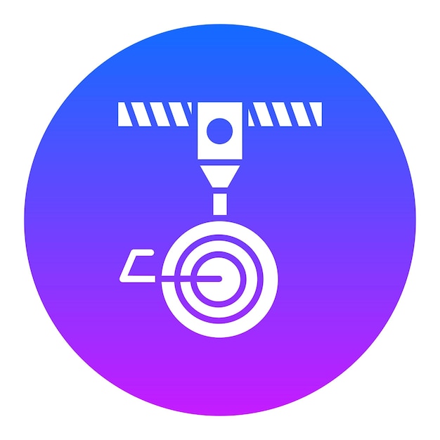 a blue and pink circle with a blue circle with a train on it