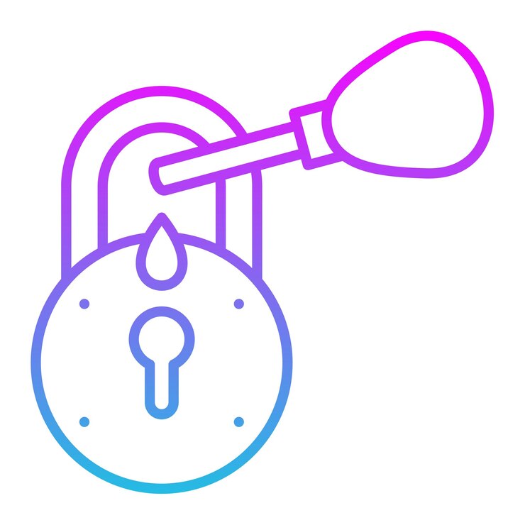 Vector a blue and pink image of a key with a key that says  a key