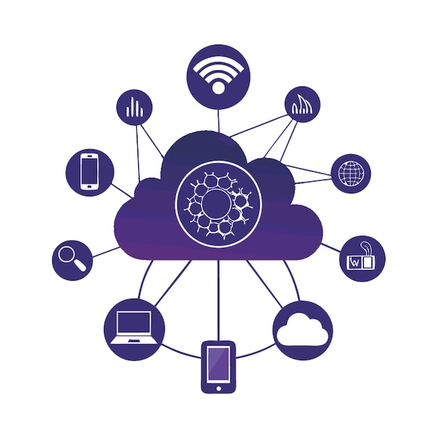 a blue and purple graphic of a web icon with the words quot internet quot on it
