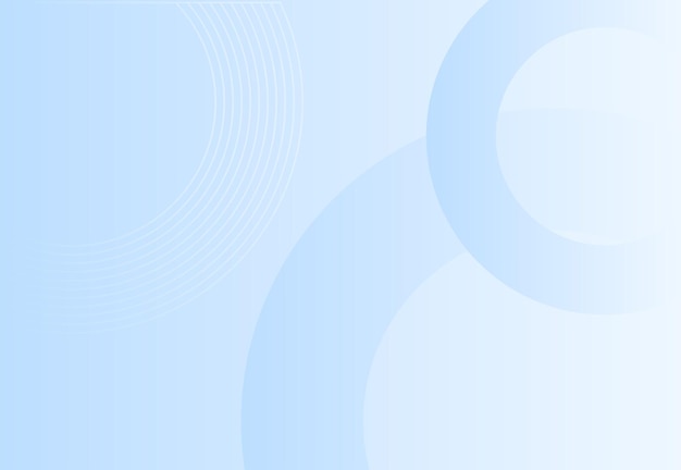 a blue background with circles and a white circle