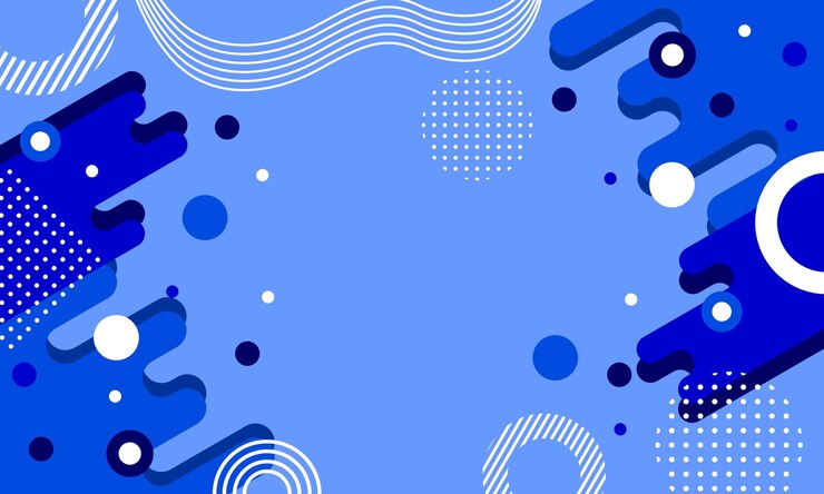 Vector a blue background with circles and the word quot blue quot in the middle