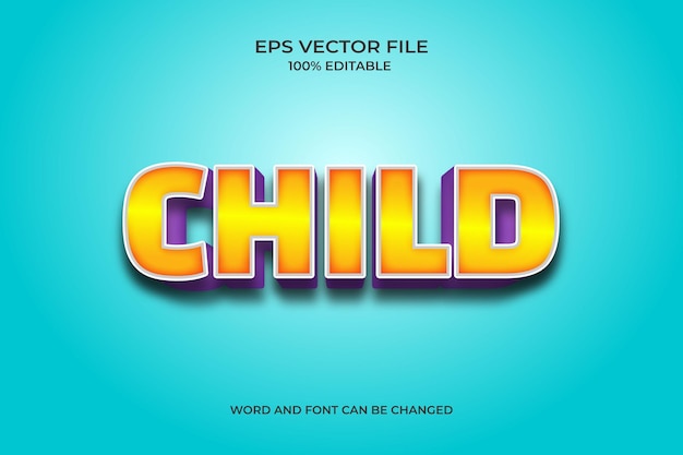 a blue background with the word child written in the middle.
