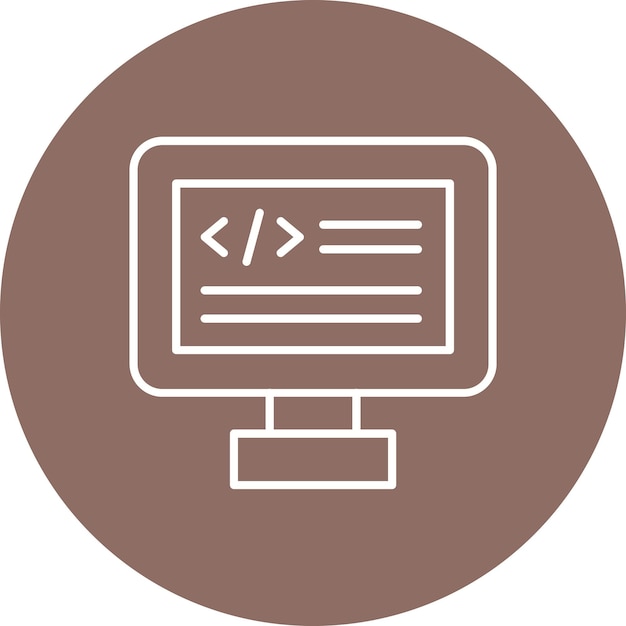 a brown and white computer monitor with a black sticker on it