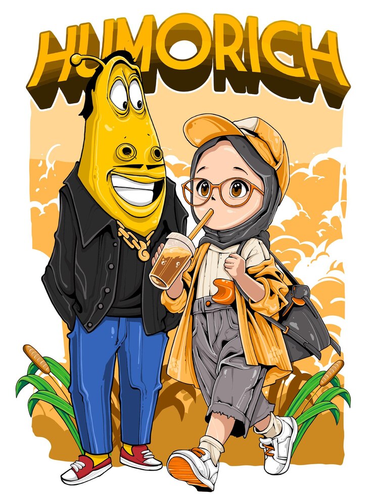 Vector a cartoon of a couple