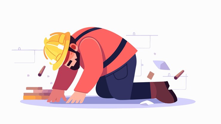 Vector a cartoon of a man laying on the snow with the words  im not a person