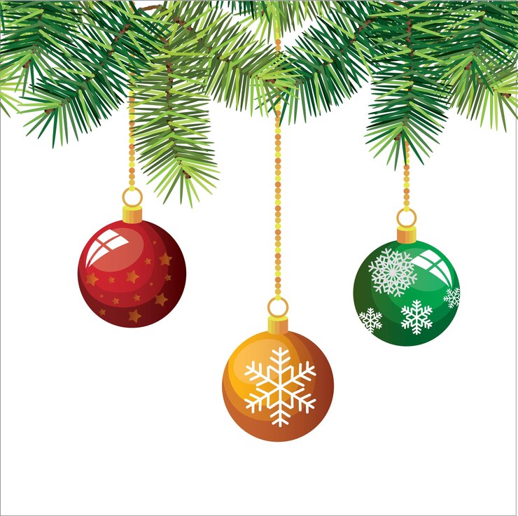 a christmas card with a picture of film character and a tree