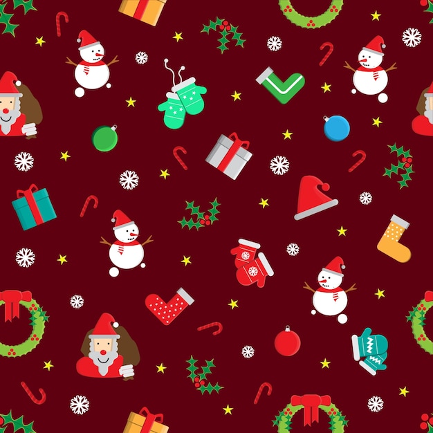 a christmas scene with a santa and santa claus on the background