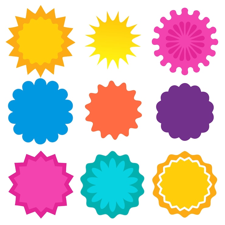 Vector a collection of colorful colorful colorful and colorful signs