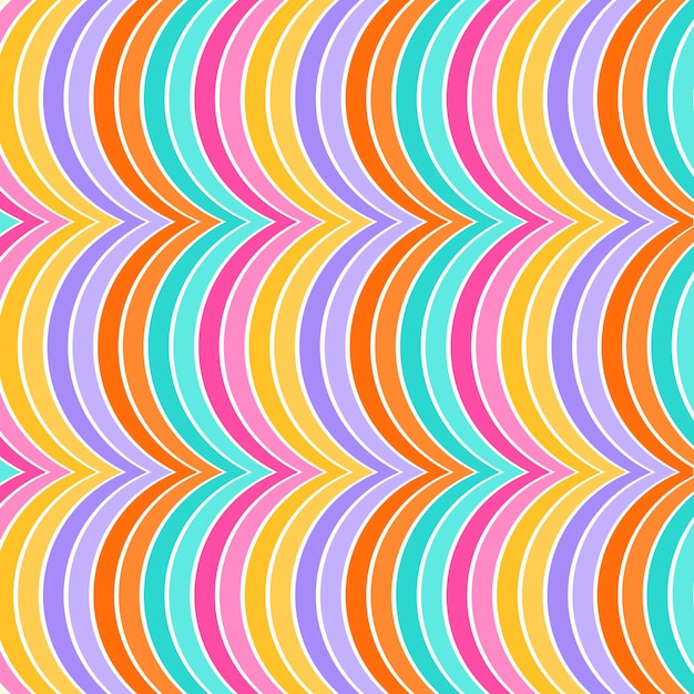 a colorful background with rainbows Vector