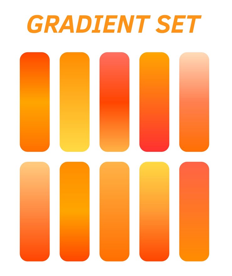 Vector a colorful logo for a set of orange squares