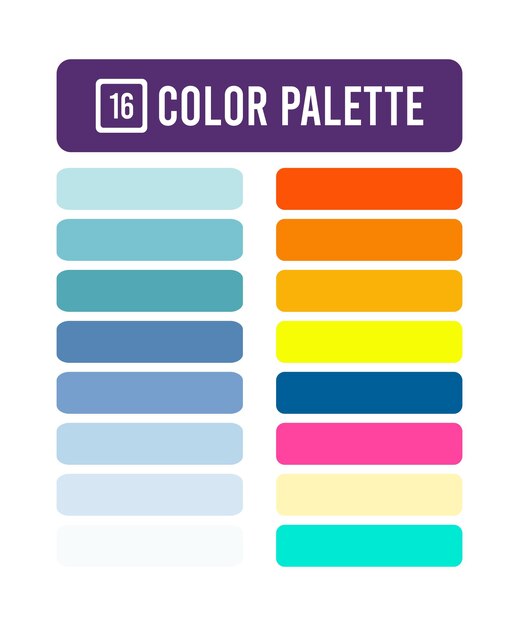 a colorful square with the color color of the color