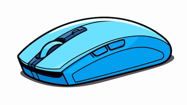 a computer mouse with a blue mouse on it