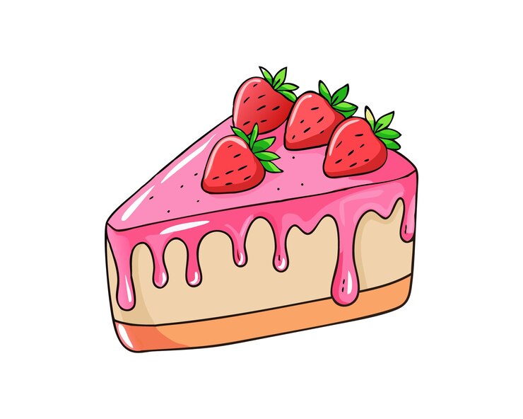 A delicious slice of strawberry cheesecake with pink glaze and fresh strawberries