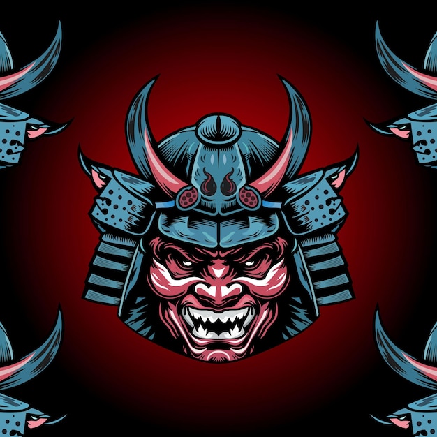 a dragon with a red background and a blue and red dragon head