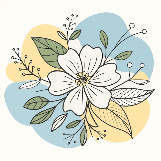 a drawing of a flower that says quot spring quot