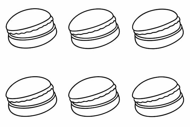 a drawing of a hamburger with a line drawn on it