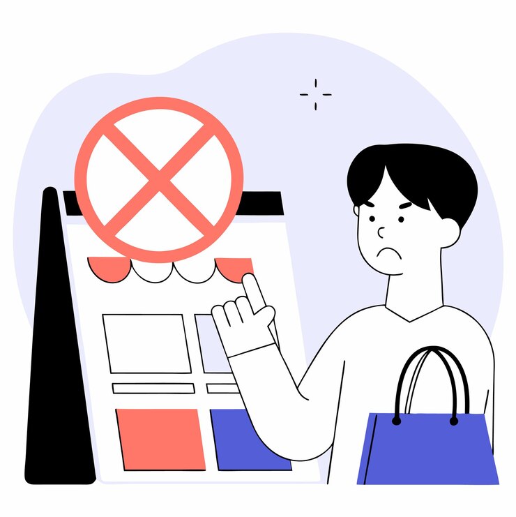 Vector a drawing of a person with a no parking sign