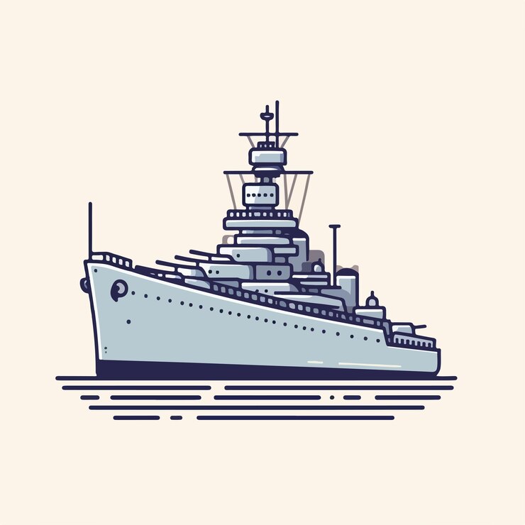 Vector a drawing of a ship called the navy