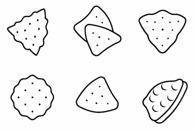 a drawing of a slice of melon with different shapes