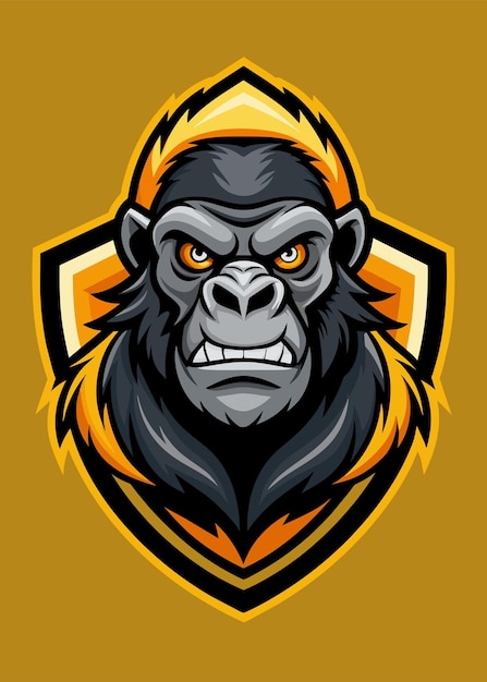 a gorilla with a crown on its head