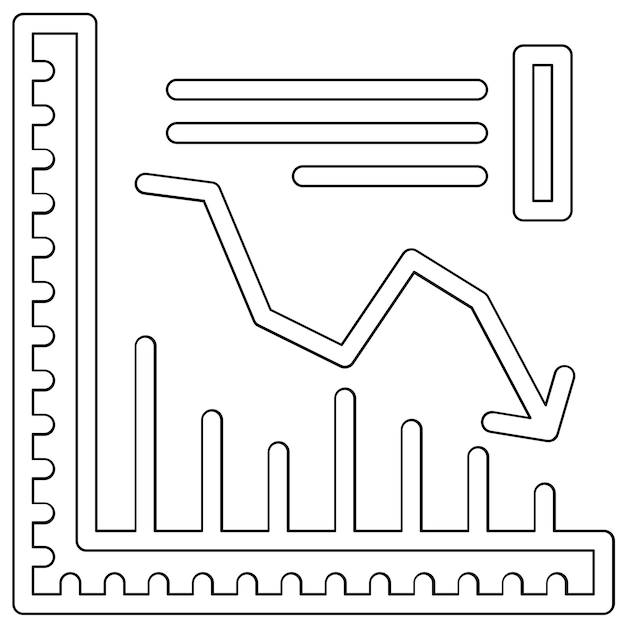a graph that has a arrow pointing up