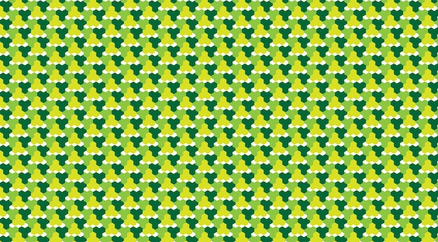 a green and yellow pattern of the clovers