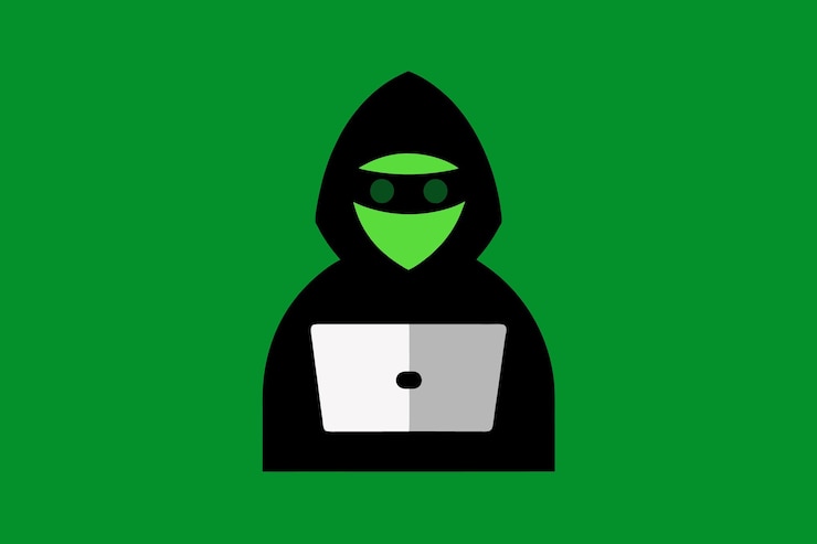 Vector a green background with a black hoodie on it