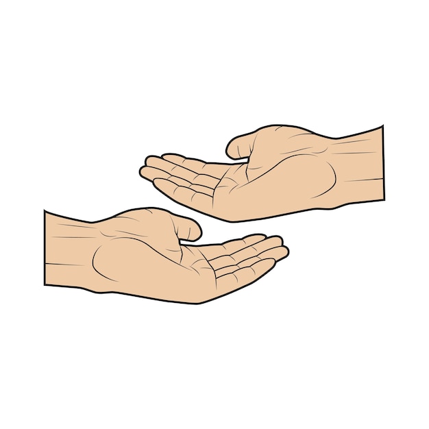 a hand with the word care on it