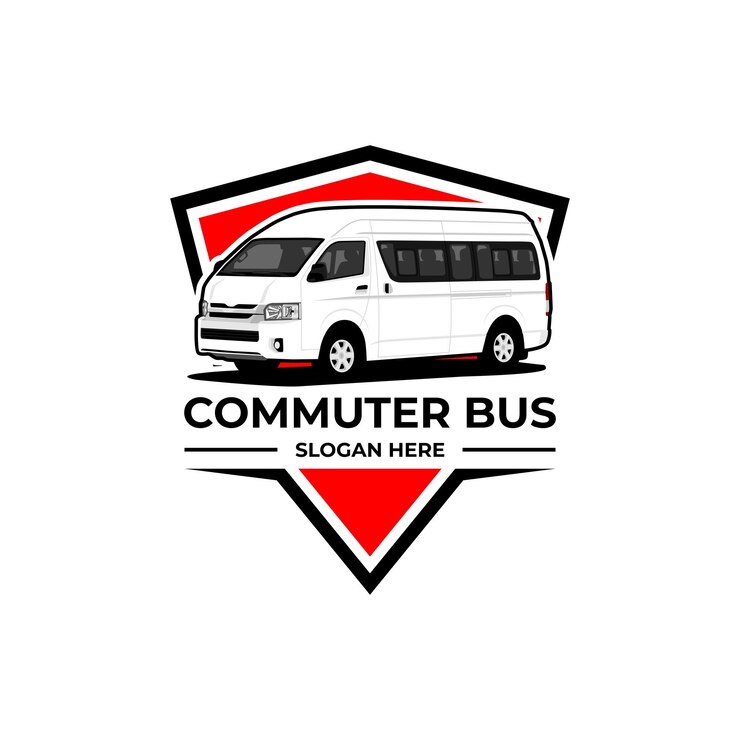 A logo for a bus company that says commut bus