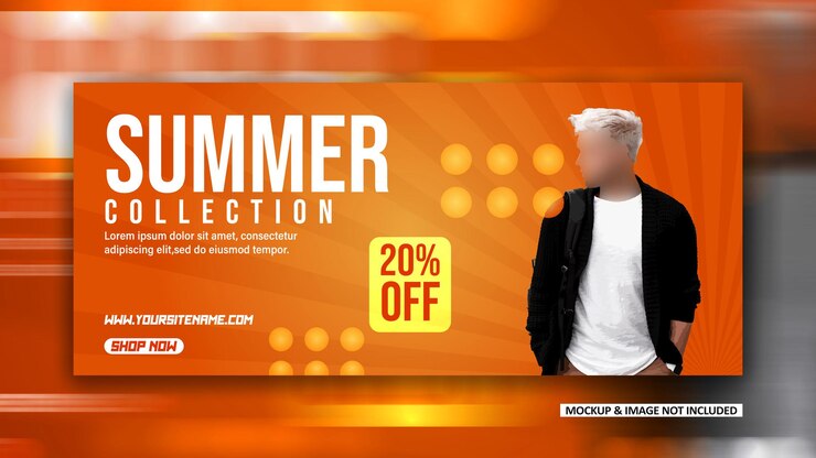 a man looks at a poster that says summer sale on it