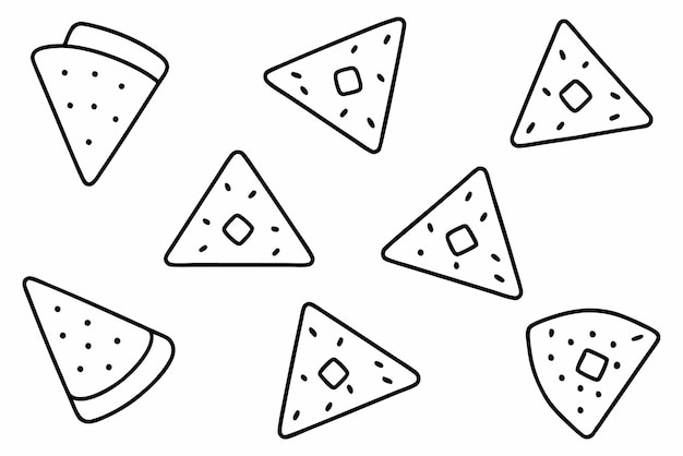 a pattern of ice cream with a slice of ice cream