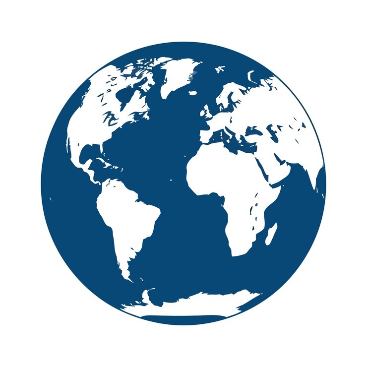 a picture of a globe with the world around it