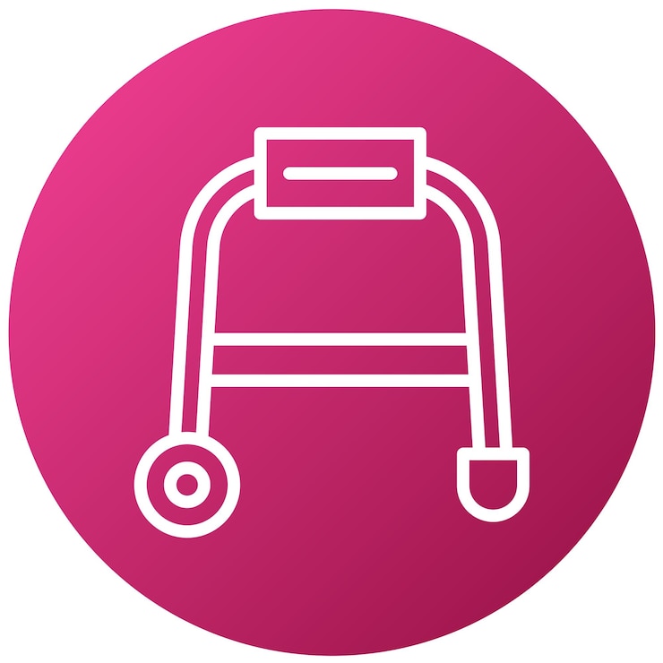 Vector a pink sign that says  push cart