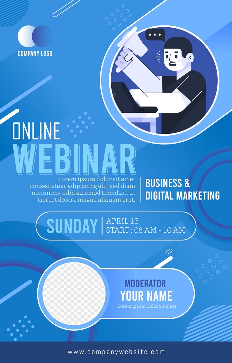 Vector a poster for a website called online search
