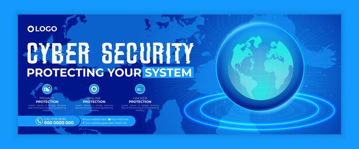 Vector a poster for security system with a map of the world and the text security system