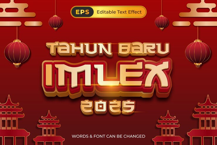 Vector a poster for the tahun baru imlex 2025
