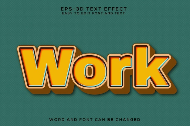 a poster for work is titled work with the words work on it