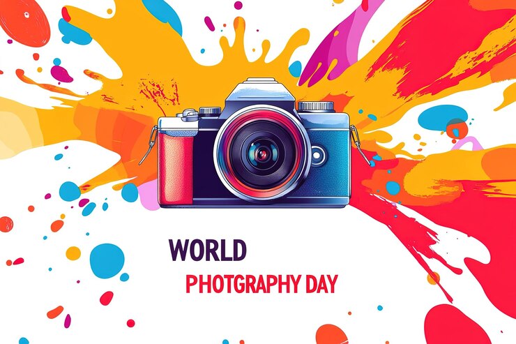 a poster for world photography with a picture of the world photo taken by nikon