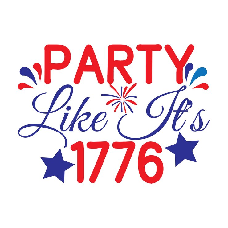 A poster that says party like it's 1776.