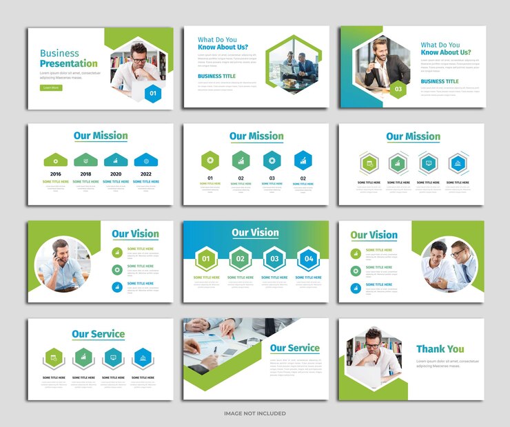 Vector a powerpoint presentation that is made by our vision
